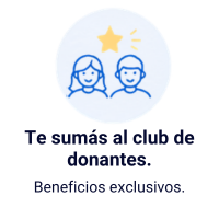 Te sumas al club de donantes