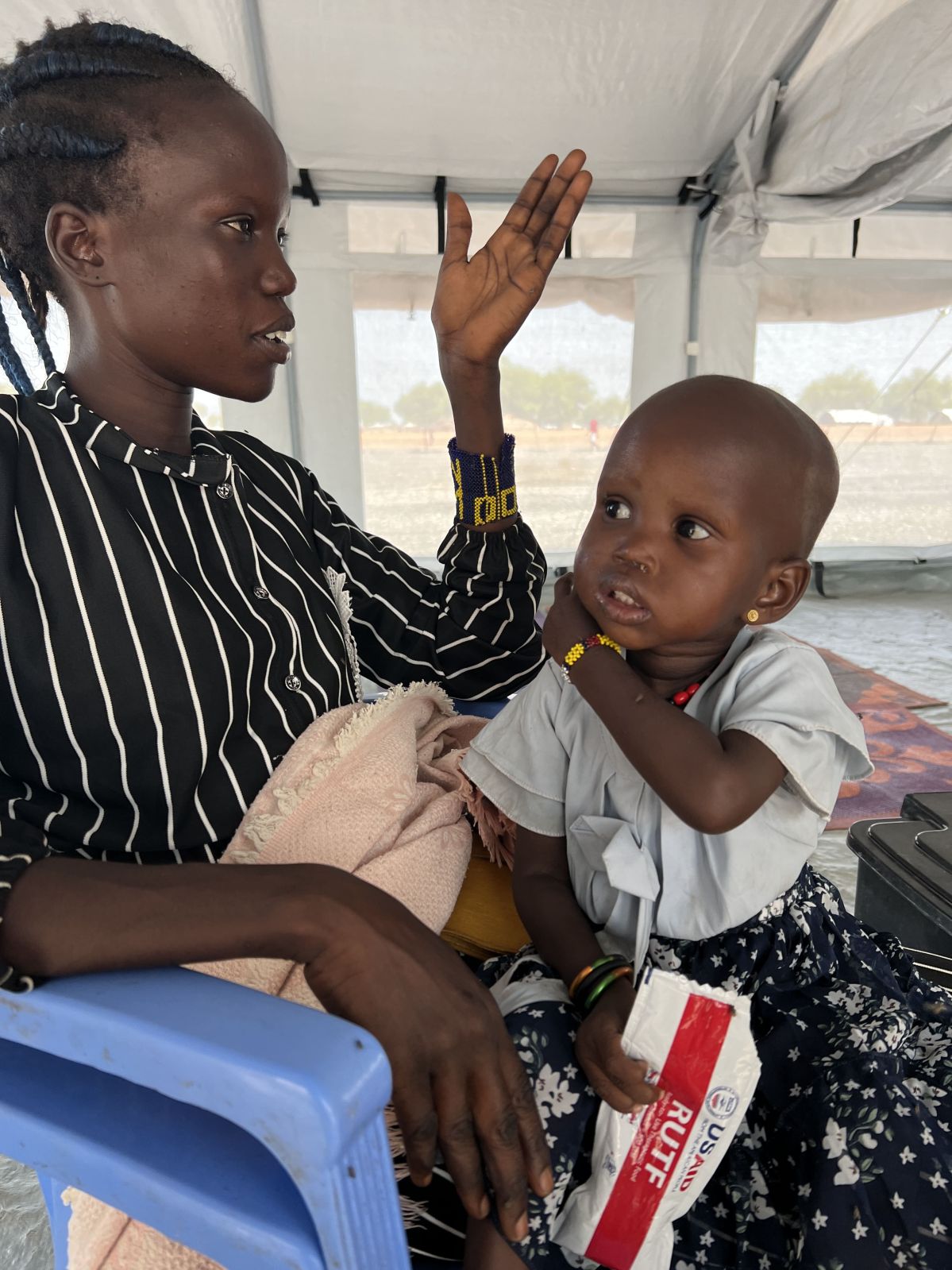 Kaway, a mother of 4 arrived in South Sudan from the crisis-hit city of Omdurman
