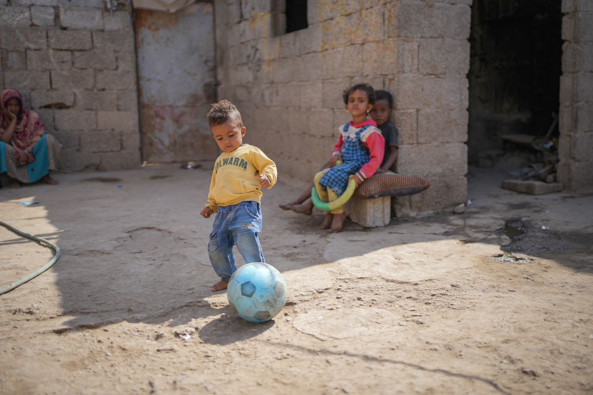 Sanad was only 4 months old when he was severely malnourished. 