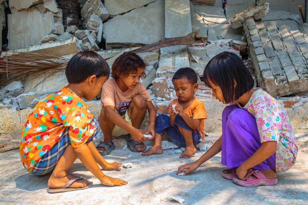 A devastating 7.7 magnitude earthquake struck Myanmar on 28 March — the deadliest in decades. It has killed over 3,700 people and left nearly 2 million children in urgent need of help.