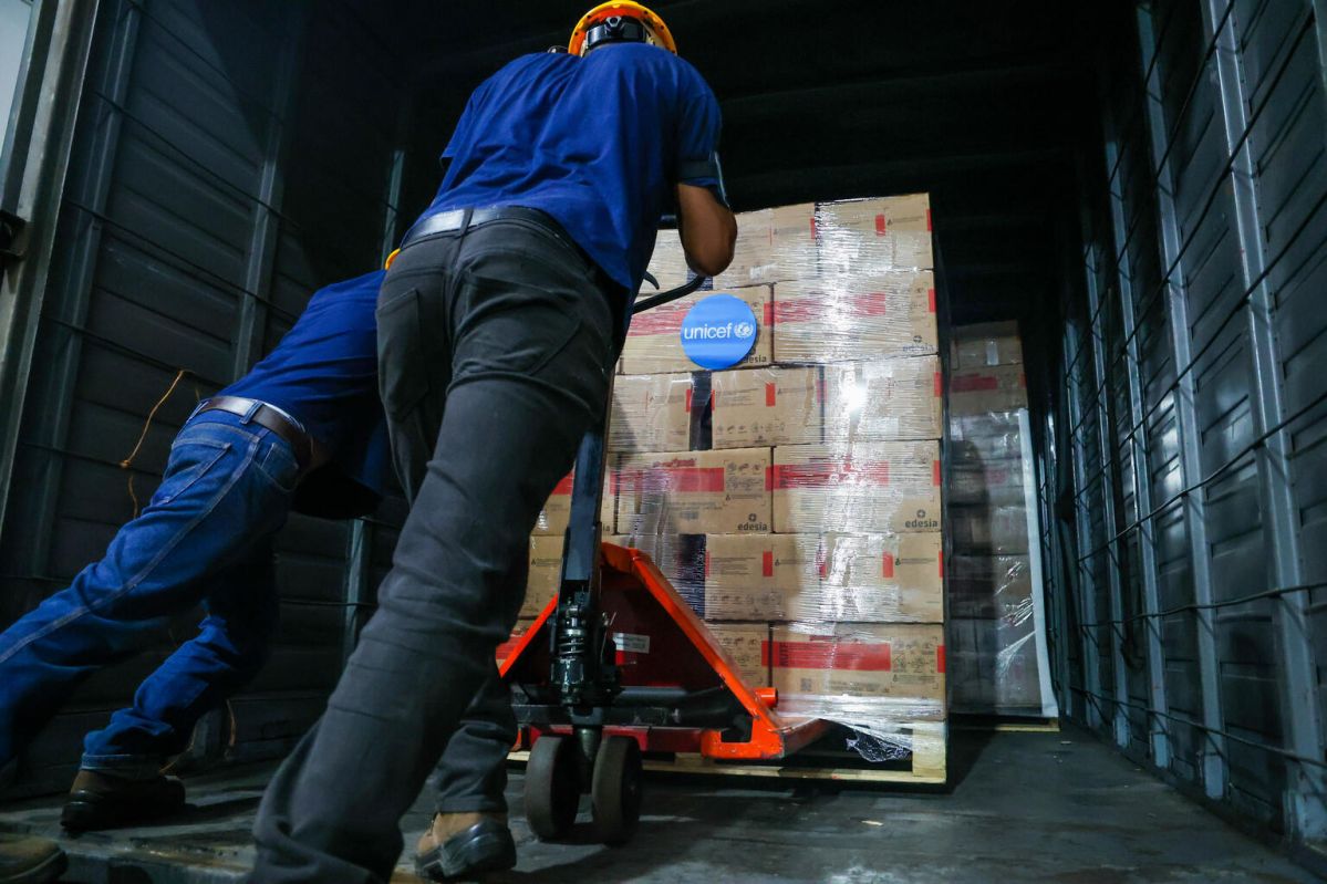 Supplies being delivered to Venezuela