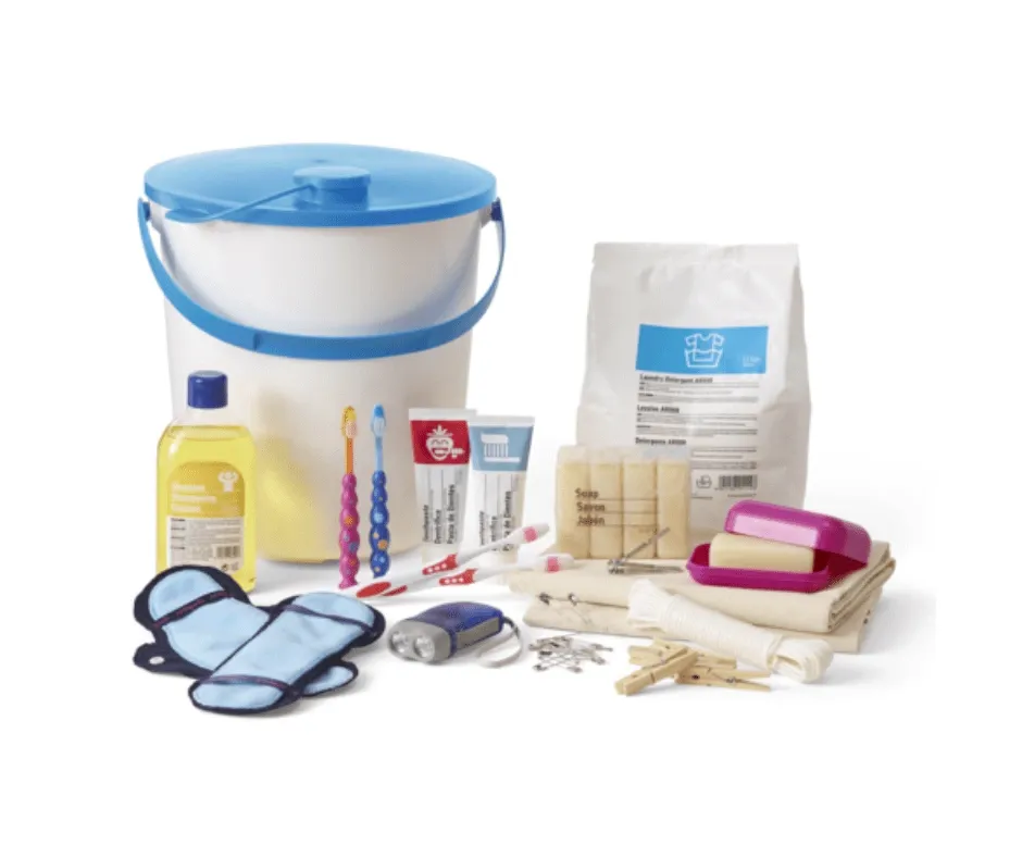 Kit de higiene familiar. UNICEF