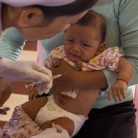 Child getting hospital assistance