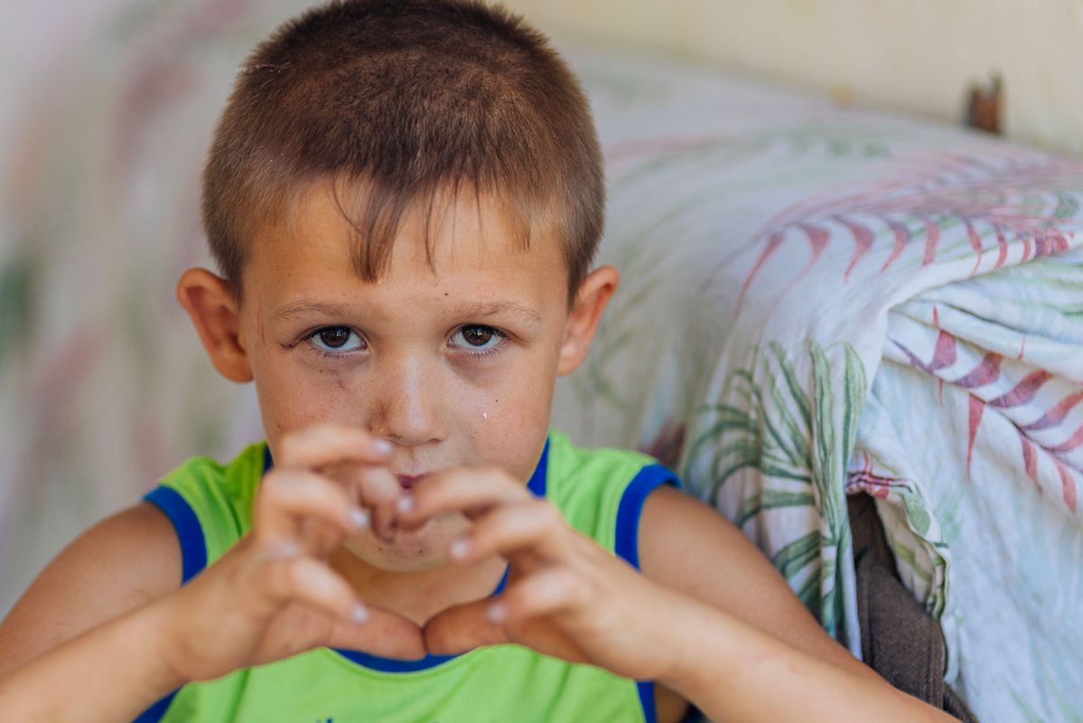 Iustin was diagnosed with autism and his mother does her best to raise him with his brothers