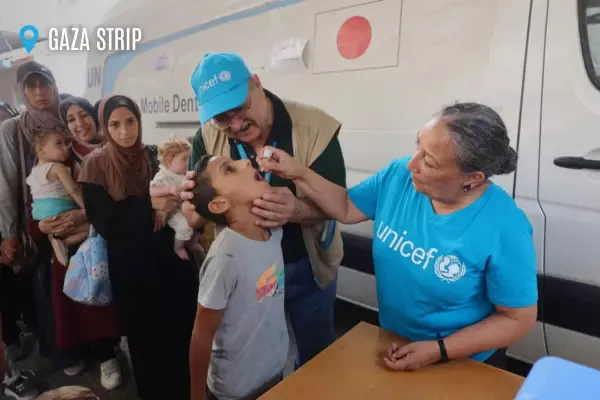 Polio vaccinations in Gaza