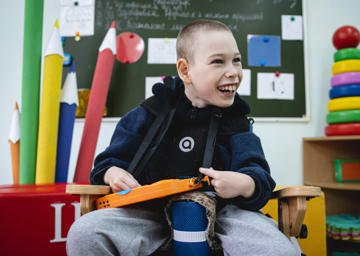 Boy in Kobrin Center