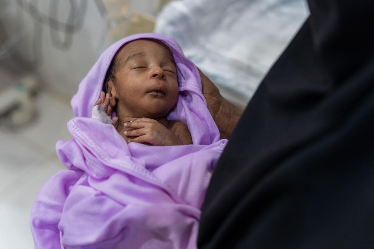 New born child in Yemen