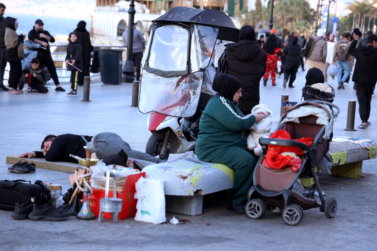 Families flee after evacuation warnings across Lebanon, with children among the most affected.