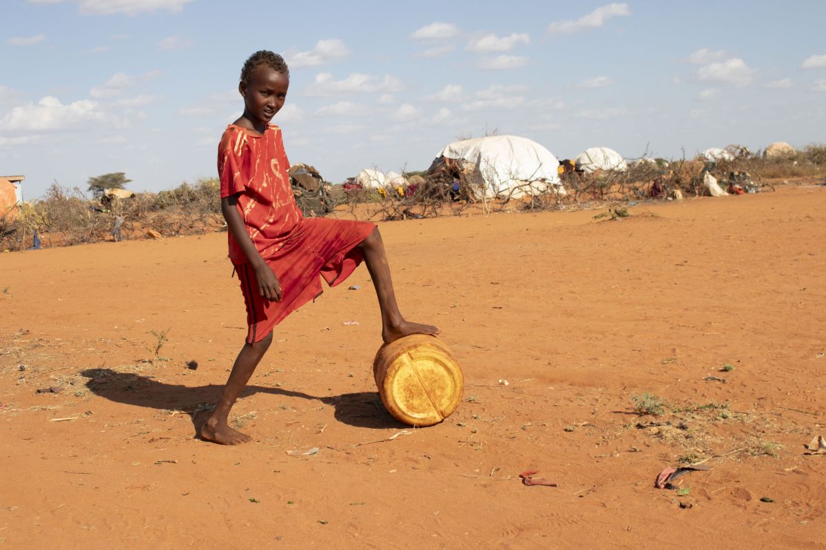 In places like Somalia, children and families may travel long distances to find safe water. UNICEF helps bring safe water closer to communities, so children have more time to learn, play, and grow. 