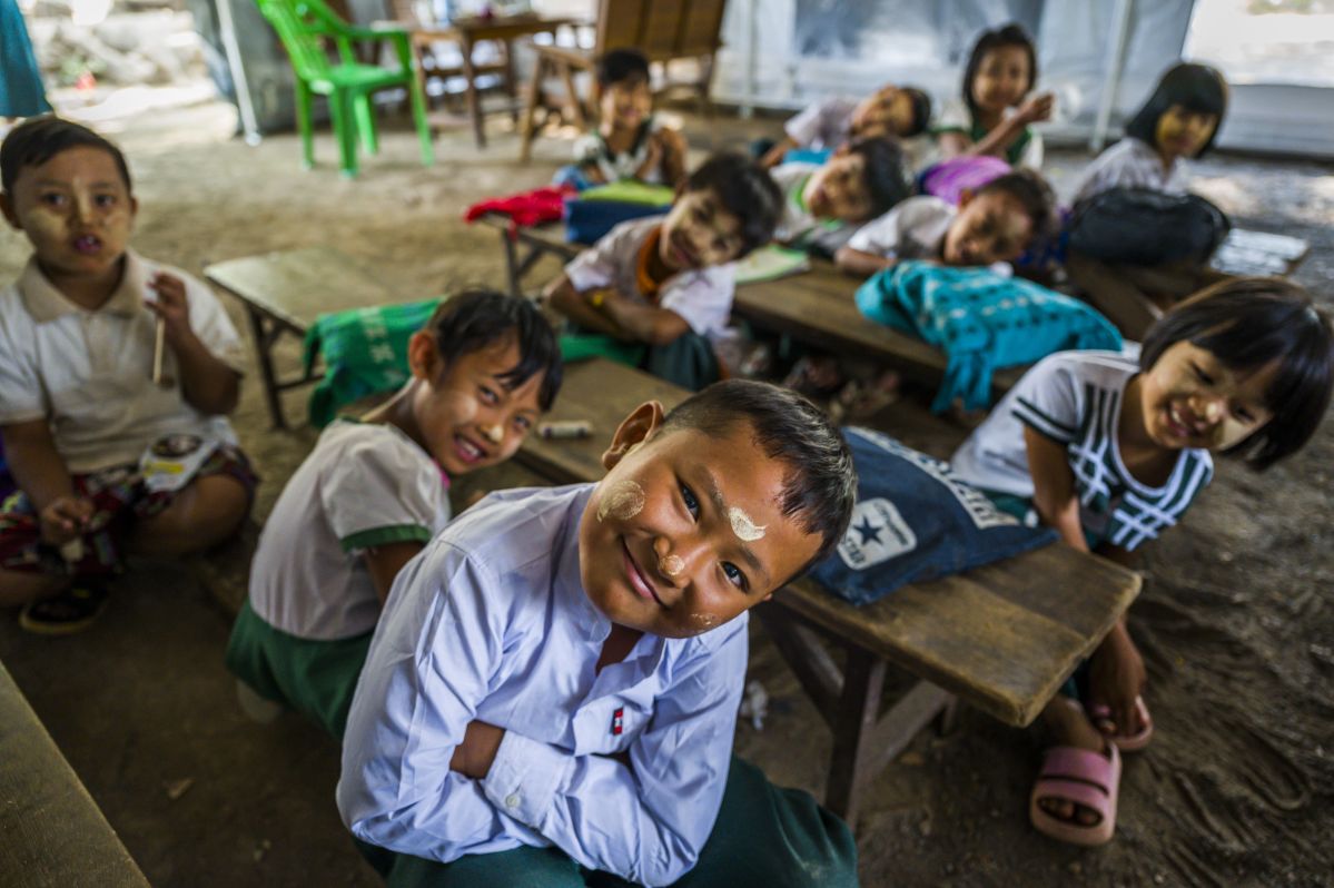 After the earthquake in Myanmar last year, many children needed safe places to keep learning. 