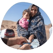 Cash assistance to families in need